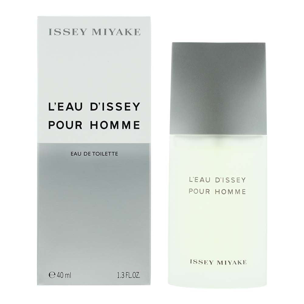 Issey Miyake L'Eau d'Issey Pour Homme EDT 40ml fragrance bottle and box packaging.