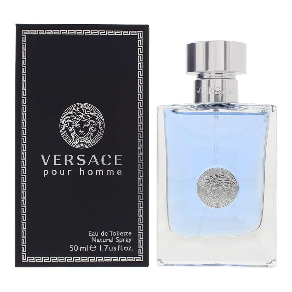 Versace Pour Homme 10ml Subscription perfume bottle and box, showcasing elegant design and fragrance details.