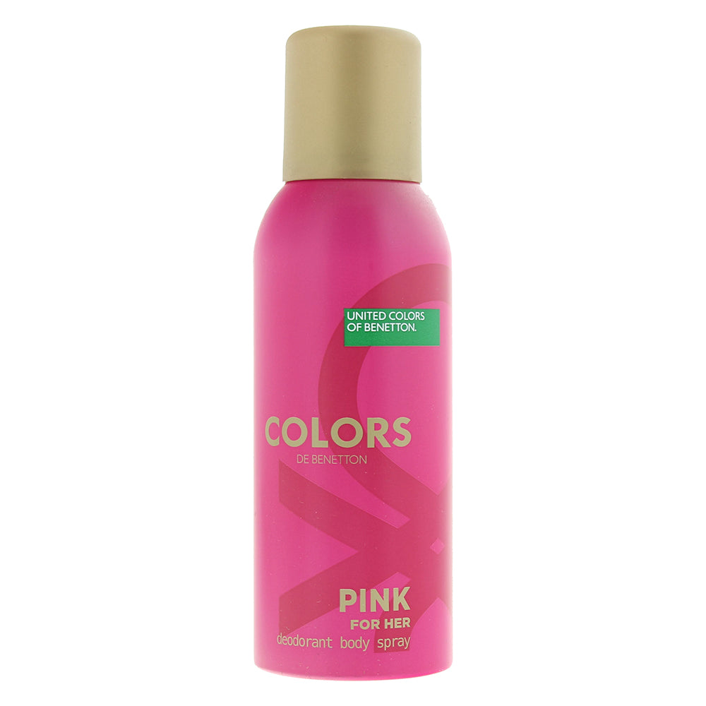 colours de benetton pink deodorant spray 150ml