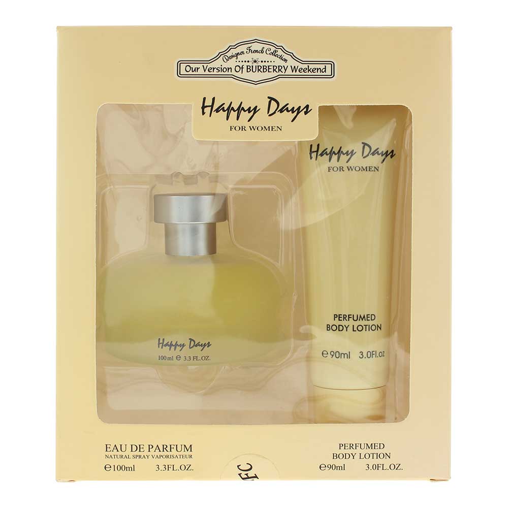 happy days eau de parfum 2 pieces gift set