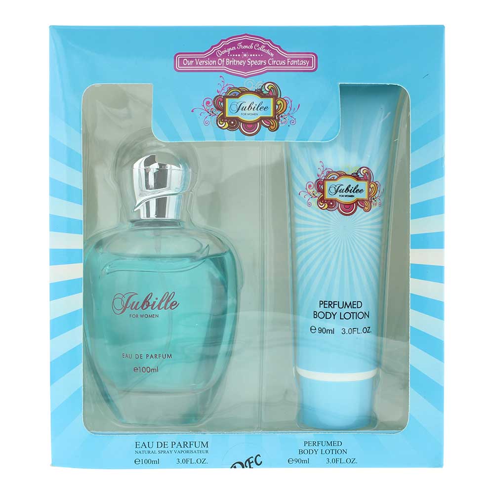 jubilee eau de parfum gift set eau de parum 100ml - body lotion 90ml