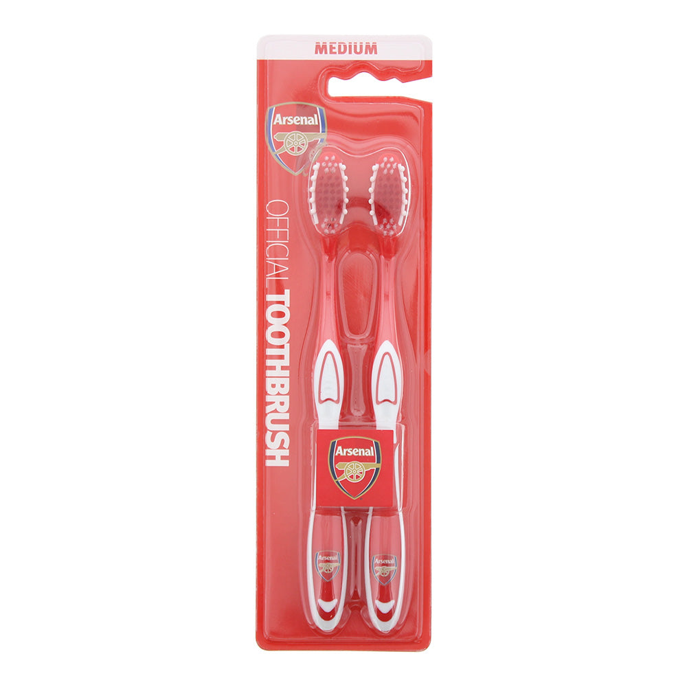 arsenal medium toothbrush 2pcs
