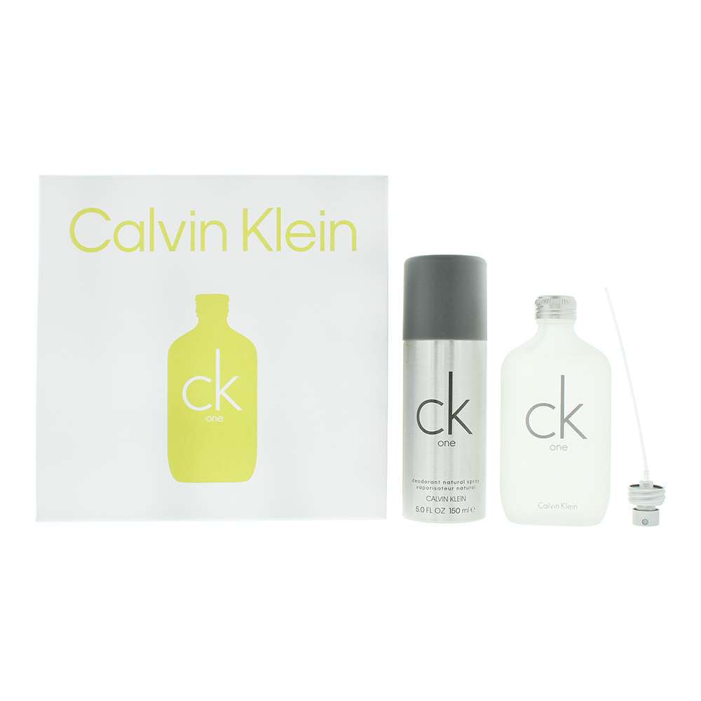 CK One 2 Piece Gift Set subscription featuring Eau de Toilette and Deodorant Spray from Calvin Klein.