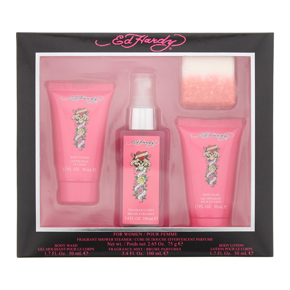 3 piece gift setfragrance mist 100ml - body wash 50ml - body lotion 50ml - fragrant shower steamer/cube 75g