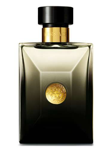 Versace Pour Homme Oud Noir 10ml Subscription fragrance bottle with elegant design and gold detailing.