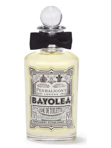 Penhaligon's Bayolea 10ml perfume sample UK in elegant glass bottle with black ribbon details.