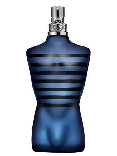 Jean Paul Gaultier Ultra Male 10ml perfume sample for men in a unique bottle design.