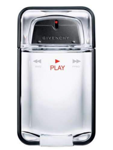 Givenchy Play 10ml perfume subscription in a sleek, modern bottle with a play button design.