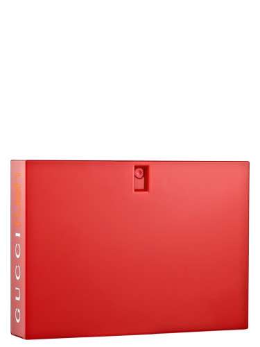 Gucci Rush 10ml perfume sample for women in bright red packaging.