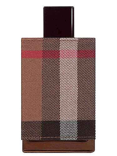 Burberry London for Men Eau de Toilette bottle featuring classic Burberry plaid design.