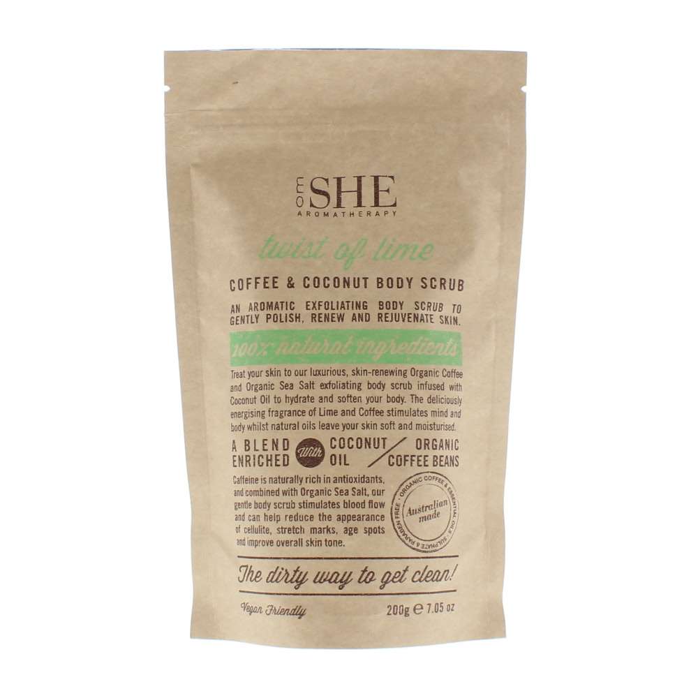 OM SHE Coffee  Coconut Twist Of Lime Body Scrub