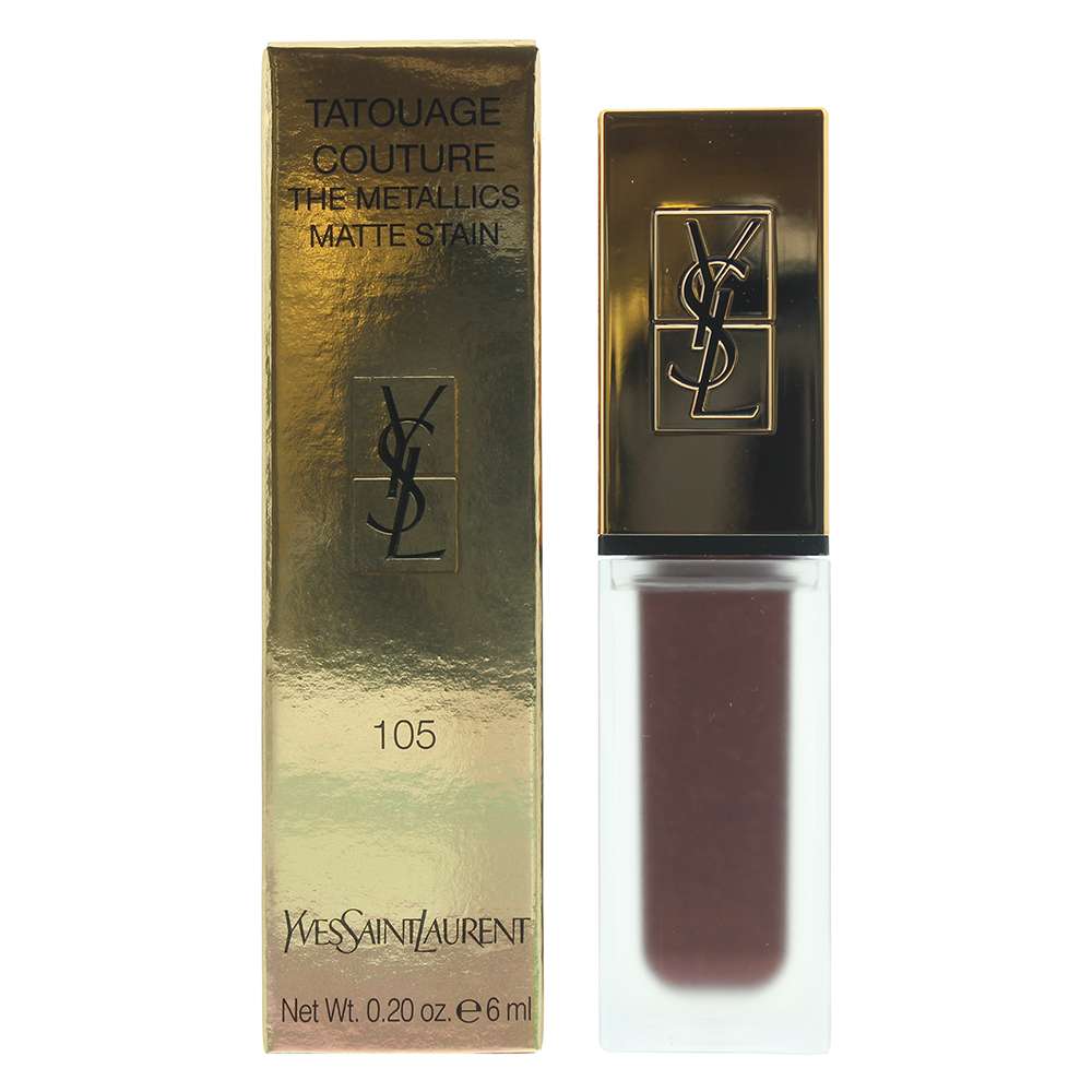 Yves Saint Laurent Tatouage Couture The Metallics Matte 105 Magnetic Prune Temper