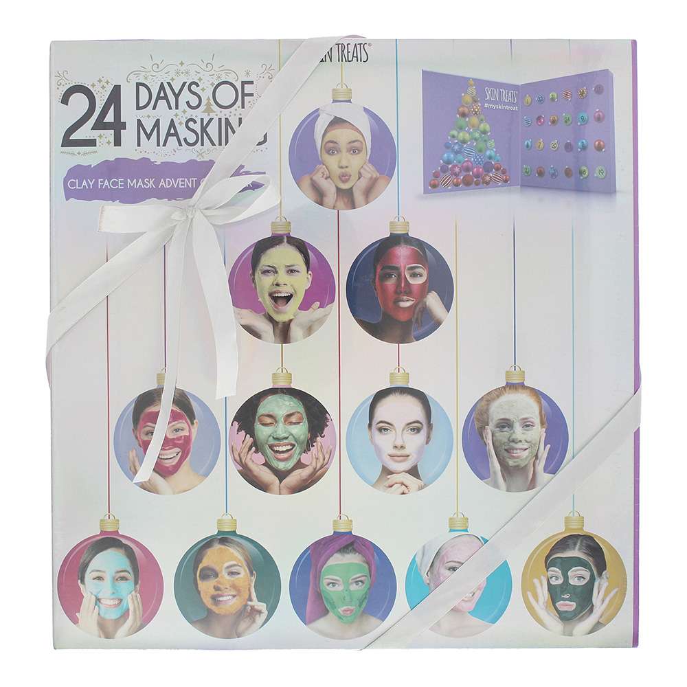 SKIN TREATS 24 Days of Masking Advent Calendar 24 x Clay Face Mask