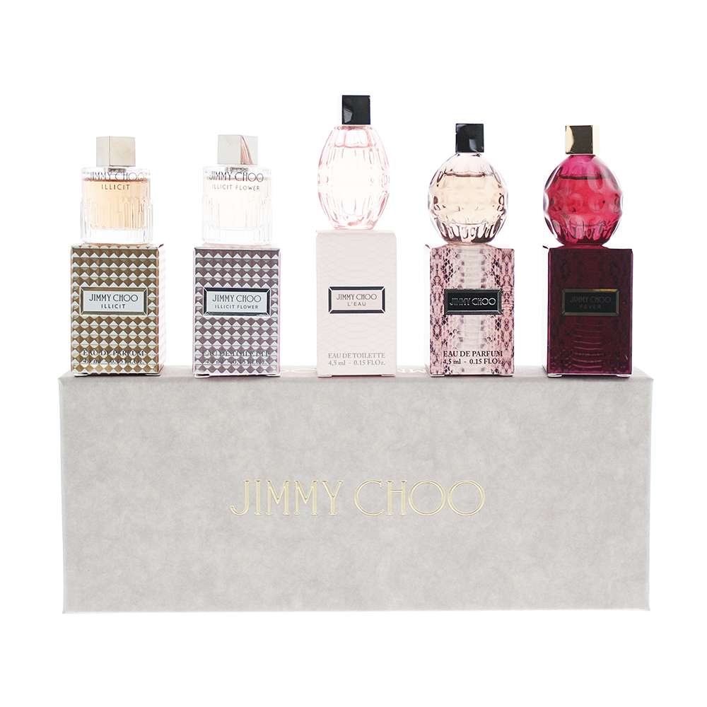 JIMMY CHOO 5 Piece Mini set - L'eau - Illicit Flower - Fever - Illicit -