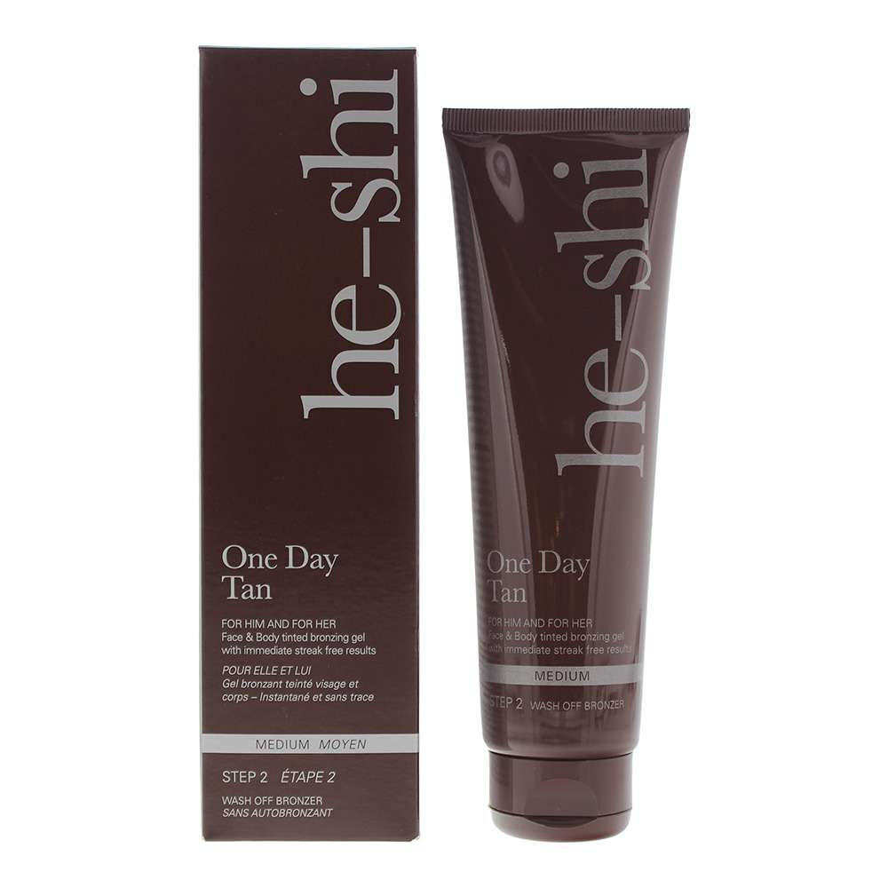 HE-SHI One Day Tan Face  Body Medium Wash Off Bronzer