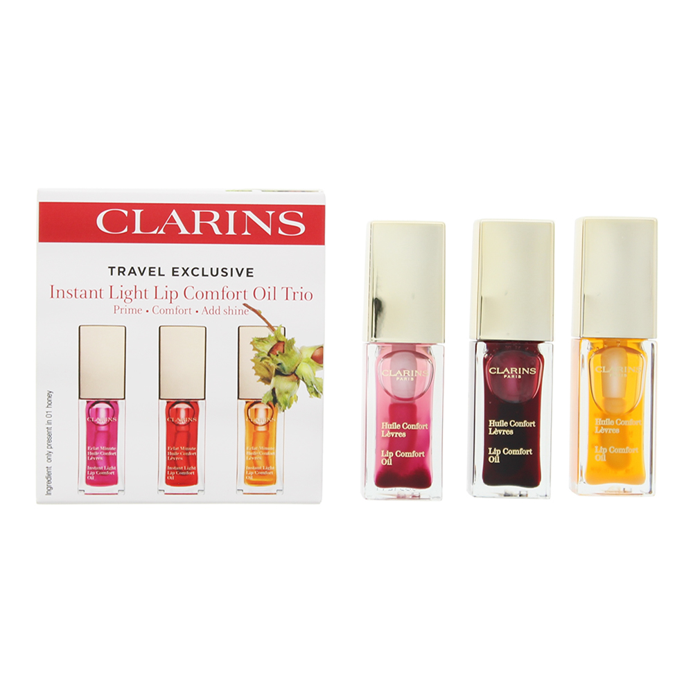 Clarins Instant Light Lip Confort Oil Trio 3 x