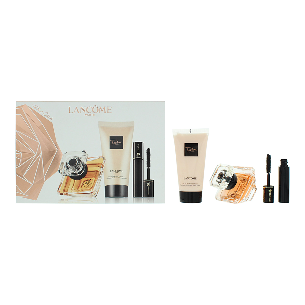 LANCÔME Tresor 3 Piece : Eau De Parfum 30ml - Body Lotion 50ml - Mascara 2ml