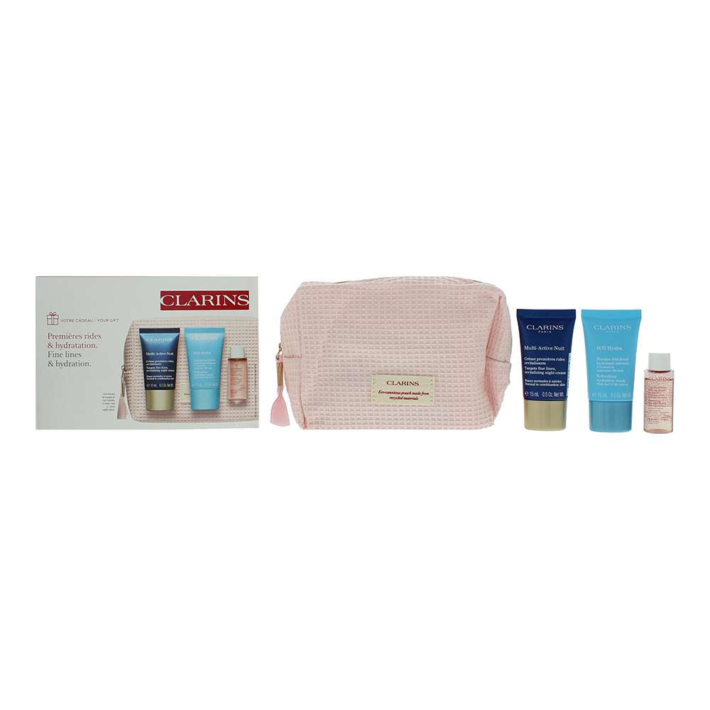 Clarins Skincare 3 Piece : Cream Mask 15ml - Night  Cream 15ml - Micellar Cleansing Water 10ml