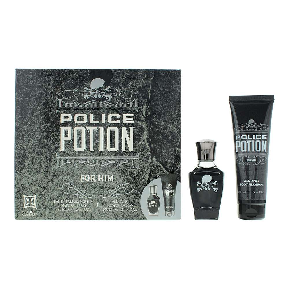 Police Potion For Him 2 Piece : Eau De Parfum 30ml - Shower Gel 100ml