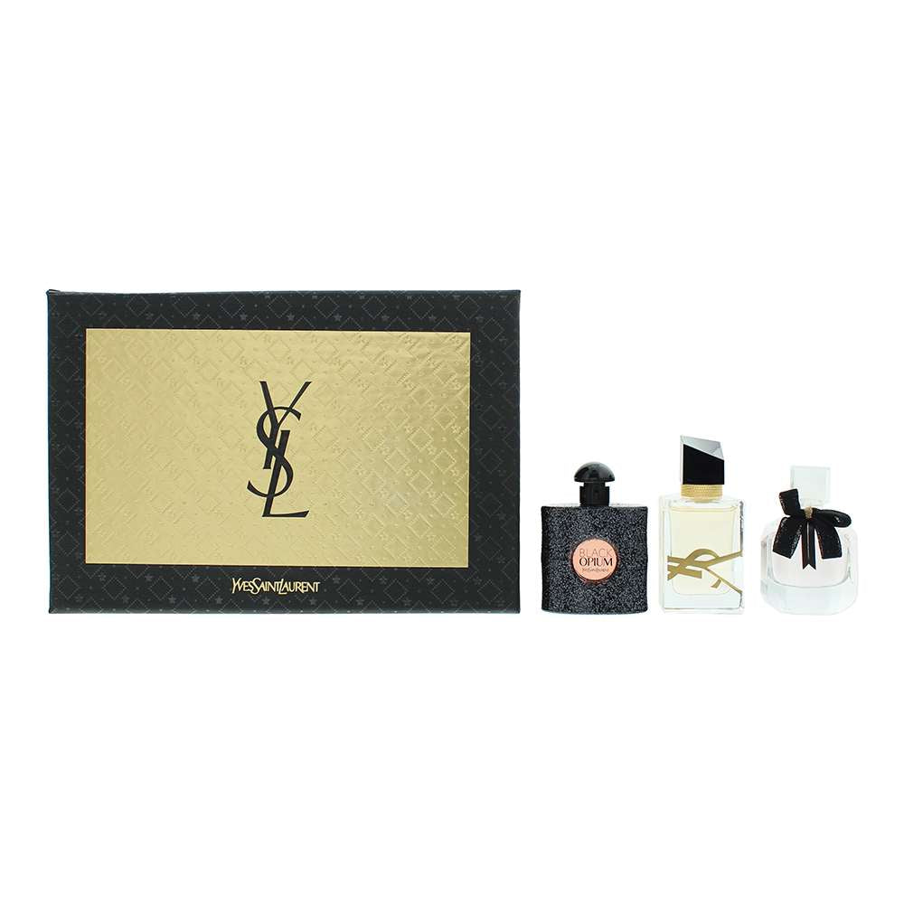 Yves Saint Laurent 3 Piece : Black Opium Eau De Parfum 7.5ml - Libre Eau De Parfum 7.5ml - Mon Paris Eau De Parfum 7.5ml