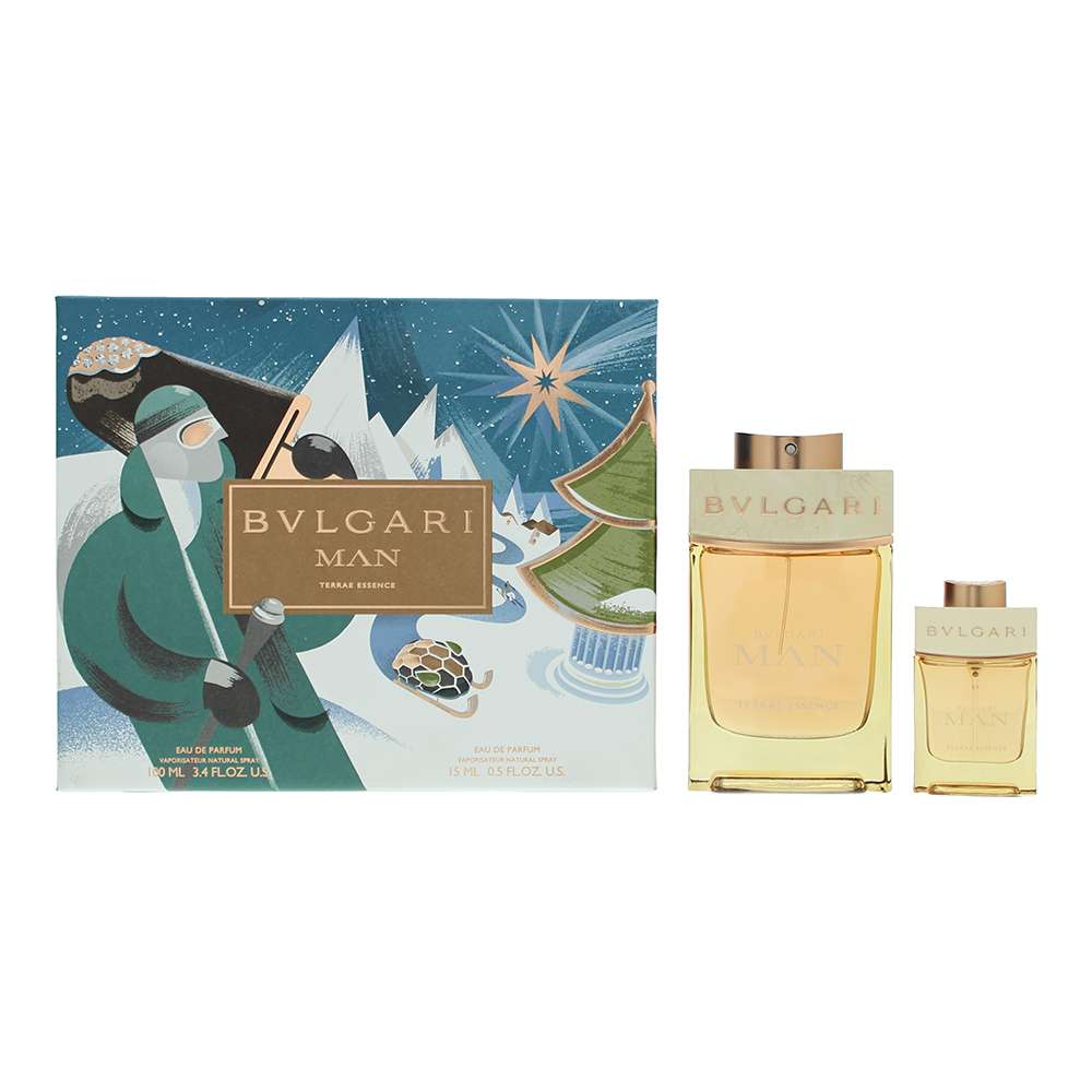 BULGARI Man Terre Essence 2 Piece : Eau De Parfum 100ml - Eau De Parfum 15ml