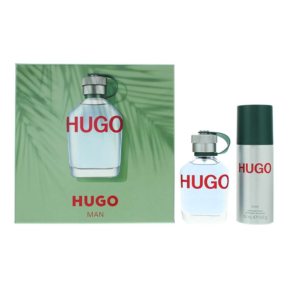 Hugo Boss Hugo Man 2 Piece : Eau de Toilette 75ml - Deodorant Spray 150ml