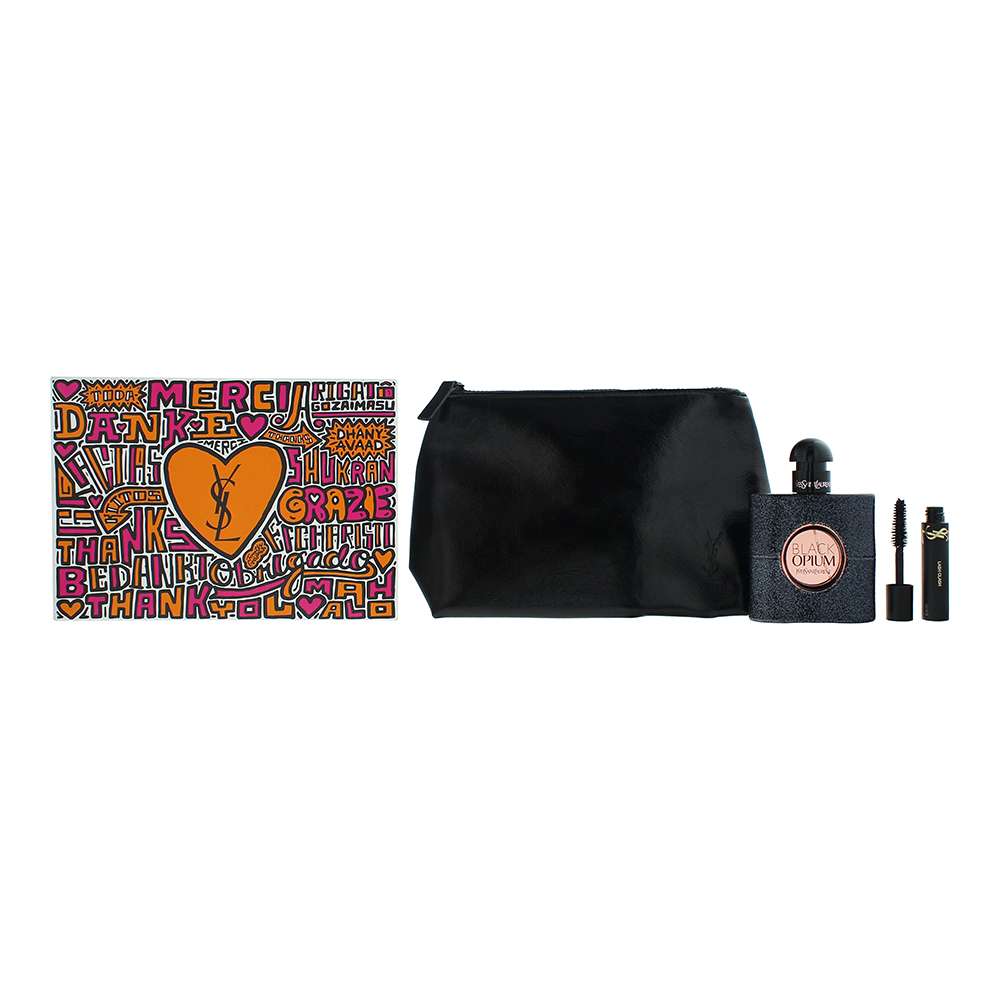 Yves Saint Laurent Black Opium 2 Piece : Eau de Parfum 50ml - Mascara 2ml - Pouch