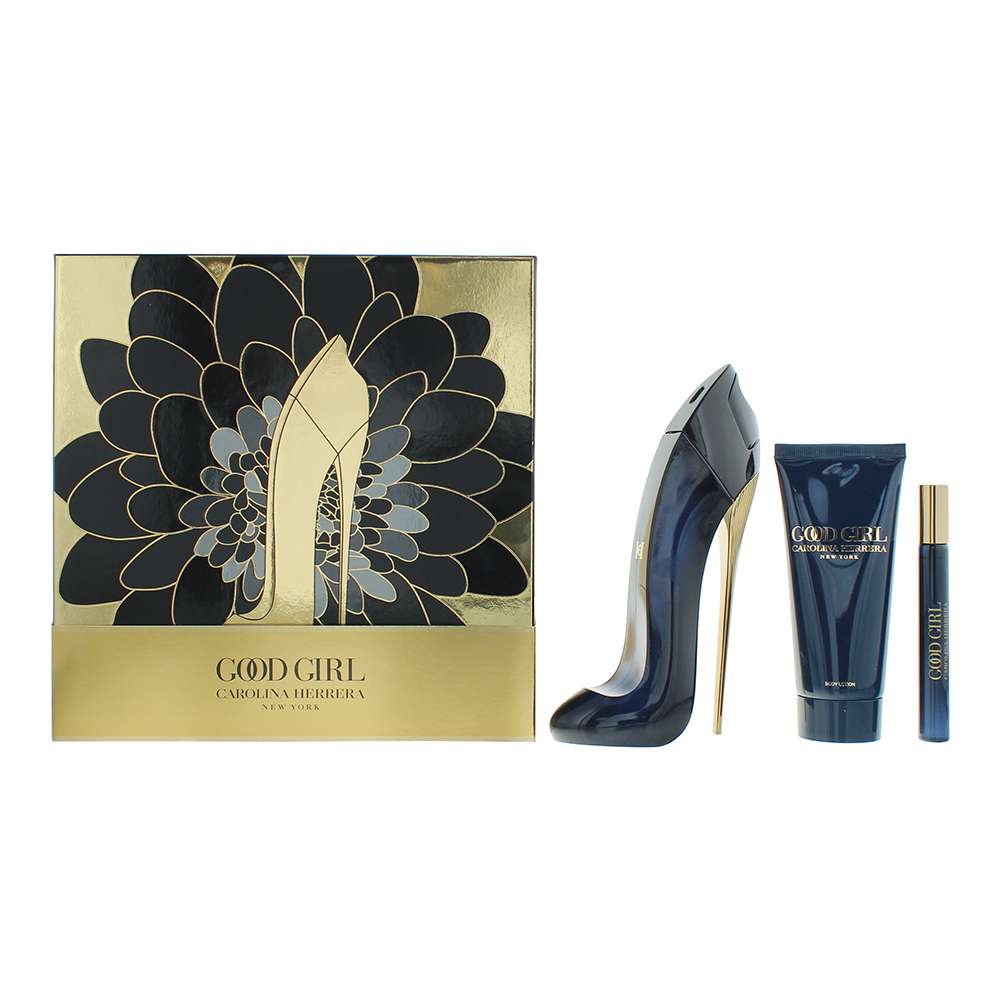 CAROLINA HERRERA Good Girl 3 Piece : Eau de Parfum 80ml - Eau de Parfum 10ml - Body Lotion 100ml