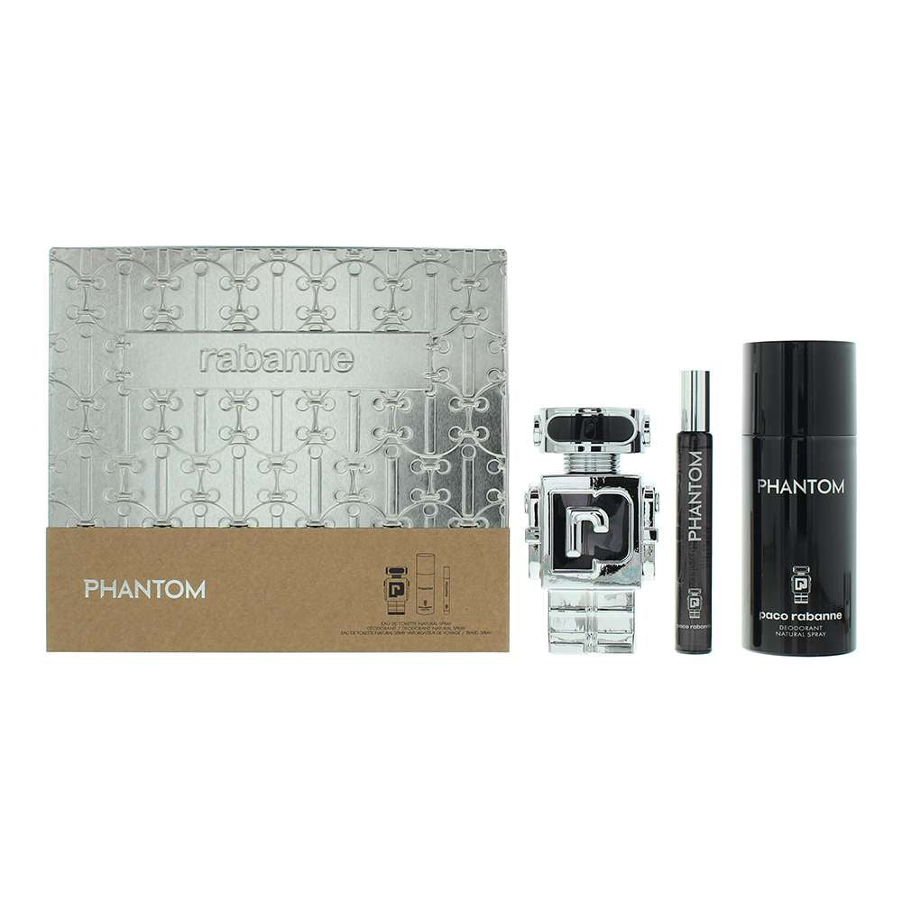 Paco Rabanne Phantom 3 Piece : Eau de Toilette 50ml + Deodorant Spray